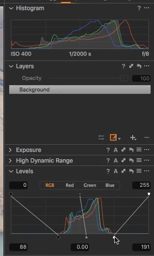 Histogram and curves